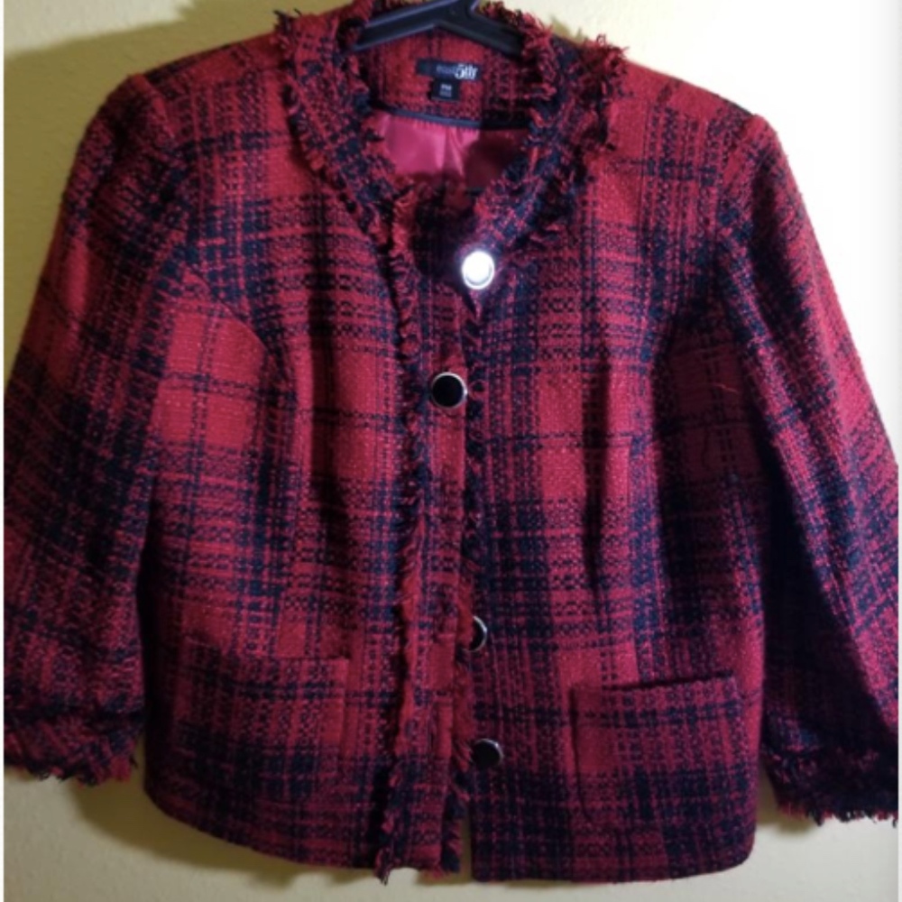 Red and Black Suit/Coat/Jacket